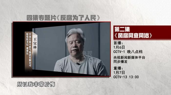 中石油原董事長(zhǎng)王宜林出鏡懺悔